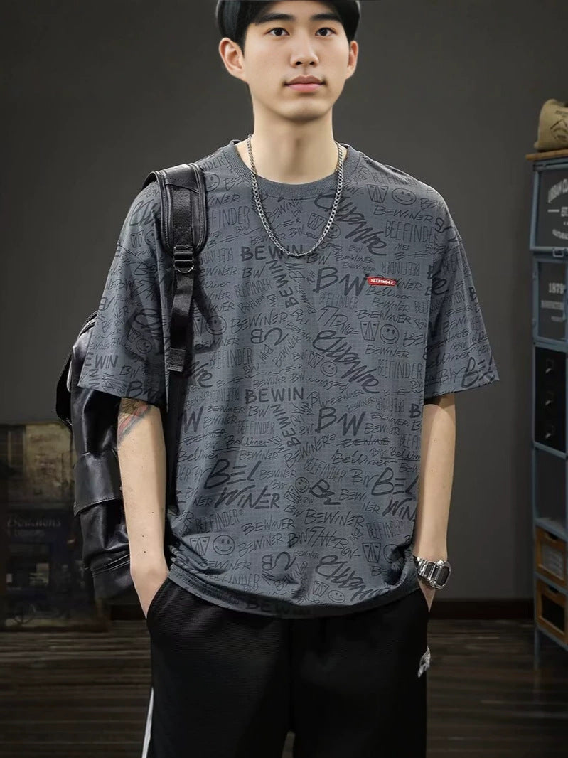 Men's Plus Size Ice Silk Quick Dry Loose Fit T-Shirt