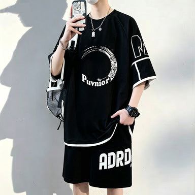 Men's Oxygen Cotton Loose Fit T-Shirt and Shorts Set