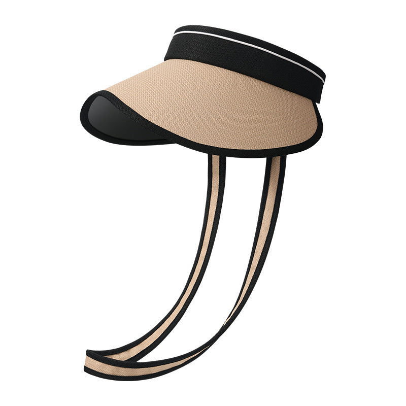Title: Summer Premium Vinyl Lining Cross-Body Foldable Sun Hat