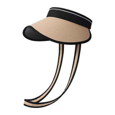 Title: Summer Premium Vinyl Lining Cross-Body Foldable Sun Hat