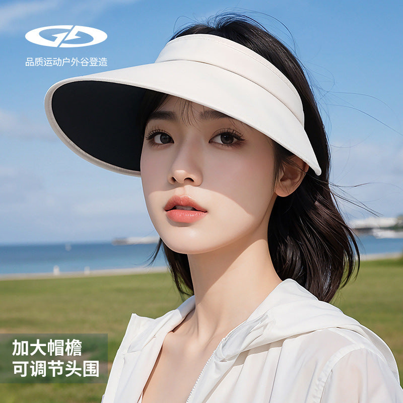 Premium Black Rubber Lining Anti-UV Foldable Unisex Top Hat