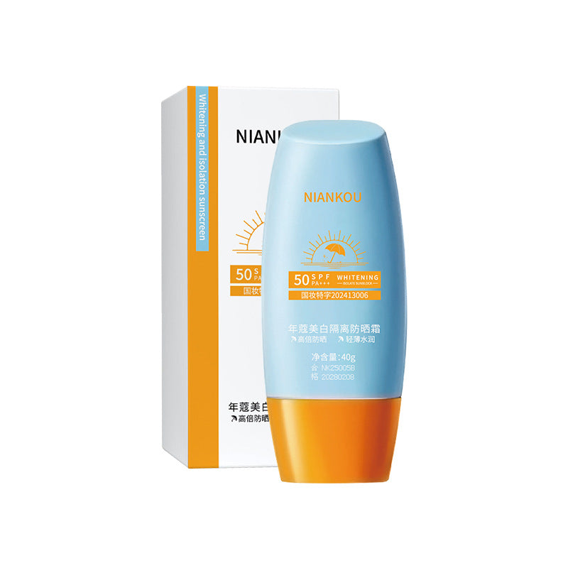 Blue SPF50 Whitening Sunscreen Lotion for Face and Body