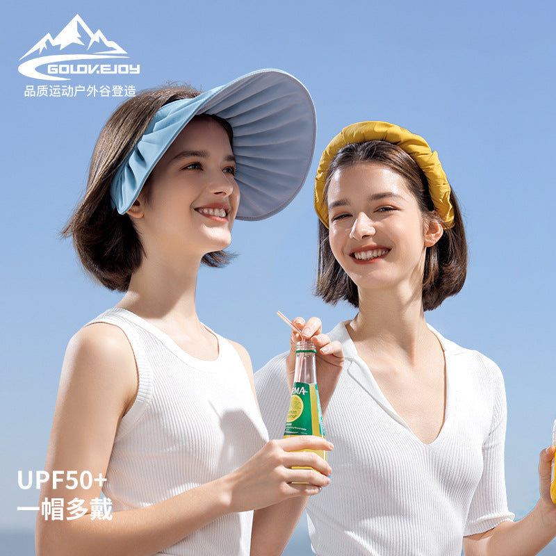 Summer New Roll-Up Shell Unisex Empty Top Headband Sun Hat
