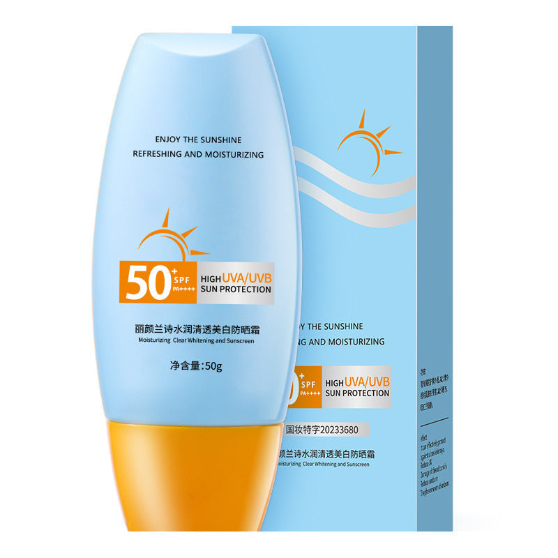 SPF50 Whitening Sunscreen Spray for Oily and Sensitive Skin