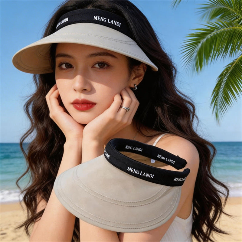 Women’s Korean Style Open-Top Sun Hat for Summer Outings