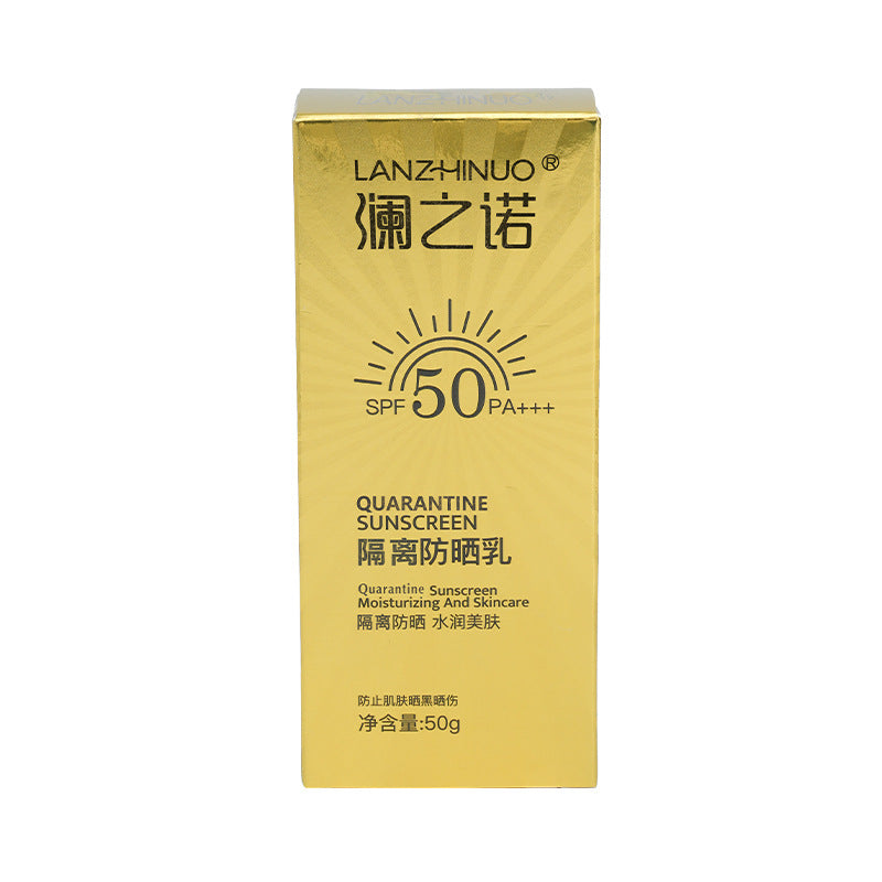 Gold SPF50 PA+++ Whitening Sunscreen Cream Moisturizing UV Protection