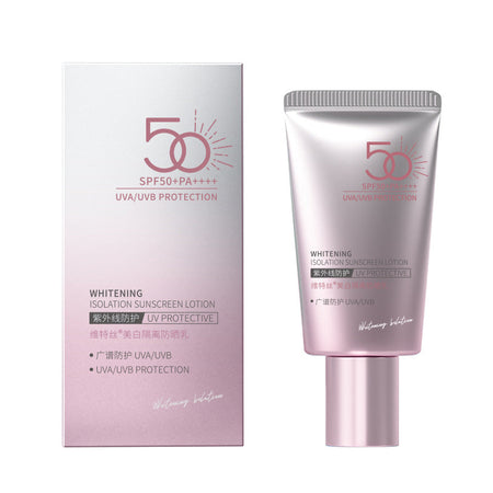 Pink SPF50 Whitening Sunscreen Spray for Face and Body UV Protection