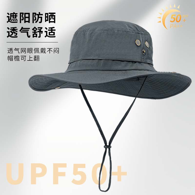 Foldable Wide Brim Hiking Sun Hat with UV Protection