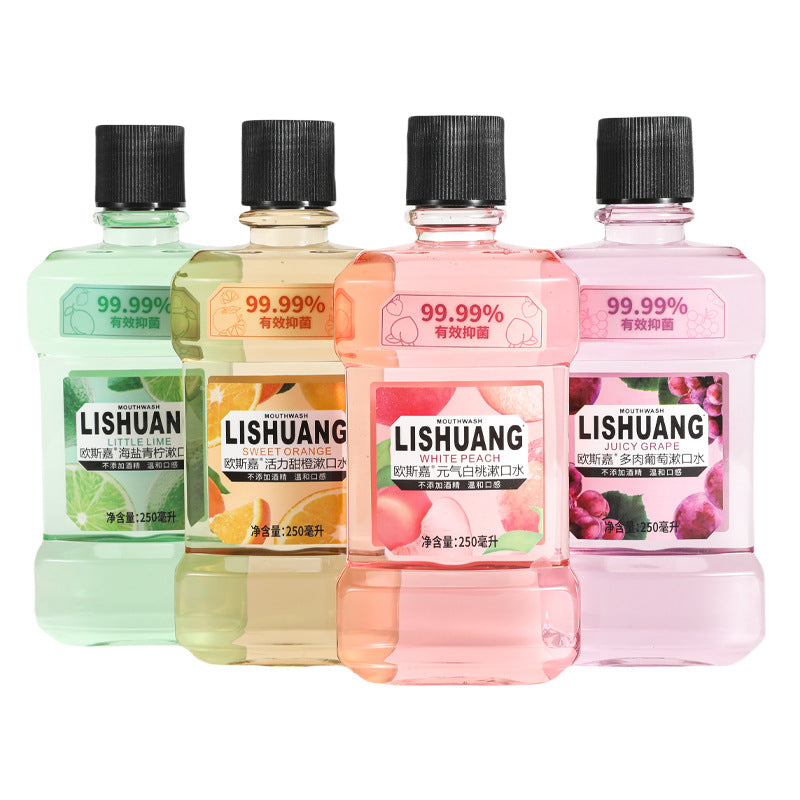 Portable Antibacterial Mouthwash 250ml Fresh Breath Care Bottle