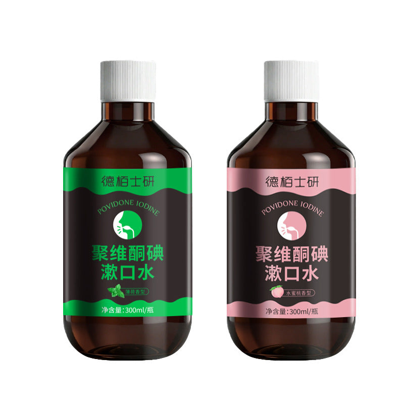 Mint Antibacterial Povidone-Iodine Mouthwash Oral Clean Care Formula