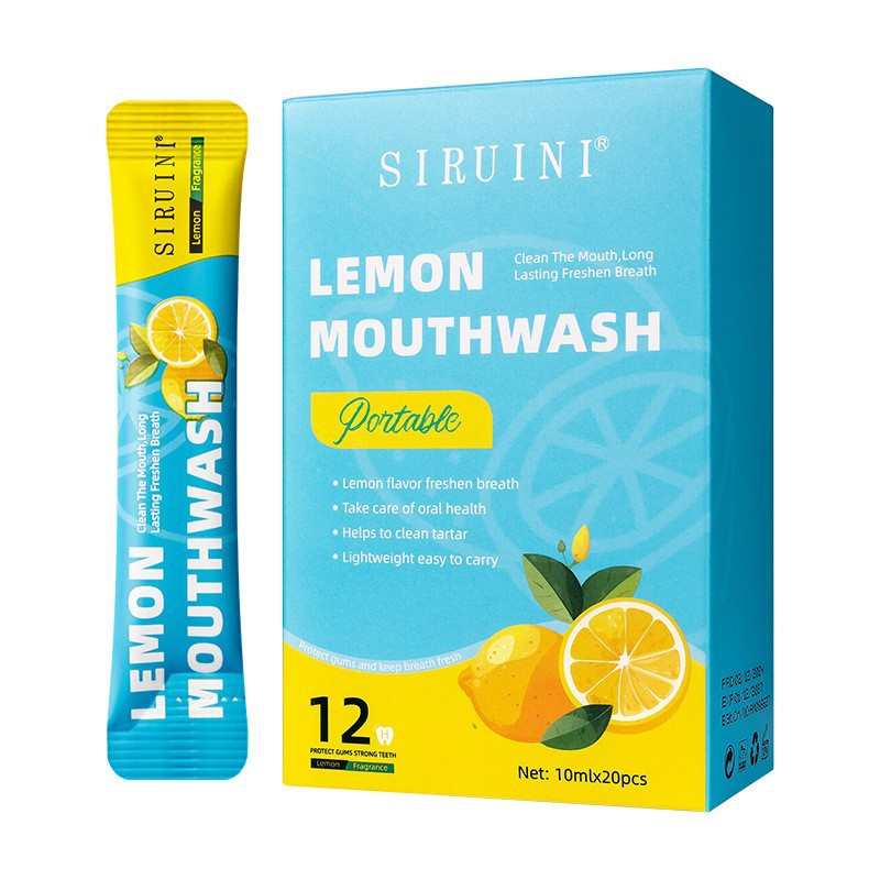 Portable Mint Mouthwash Strips Box Individually Wrapped Fresh Care