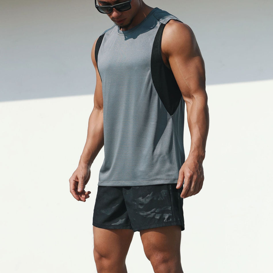 Men's Sports Vest Quick Dry Loose Fit Breathable Running Top