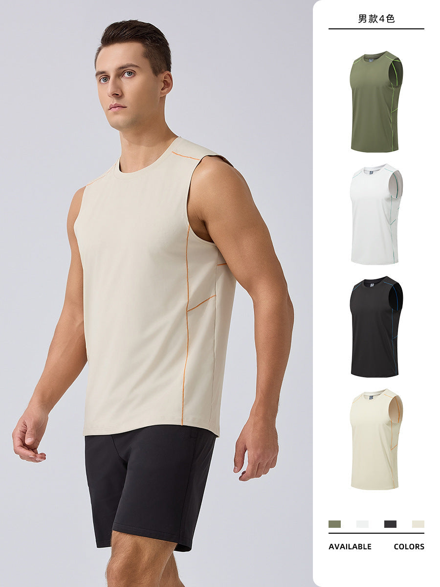 Men's Sports Vest Lightweight Breathable Sleeveless Running Top