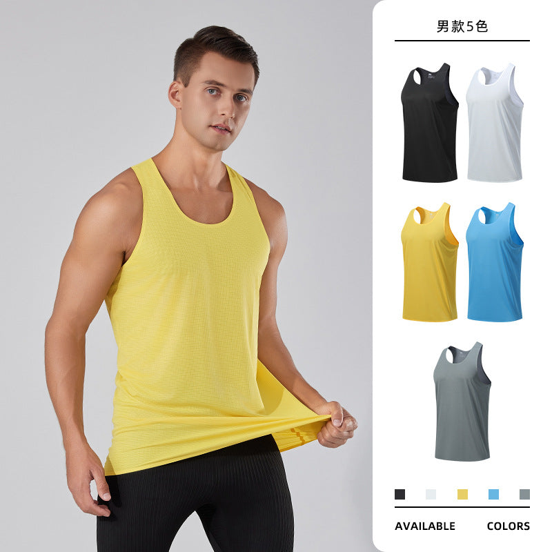 Unisex Plus Size Sports Vest Lightweight Breathable Running Top