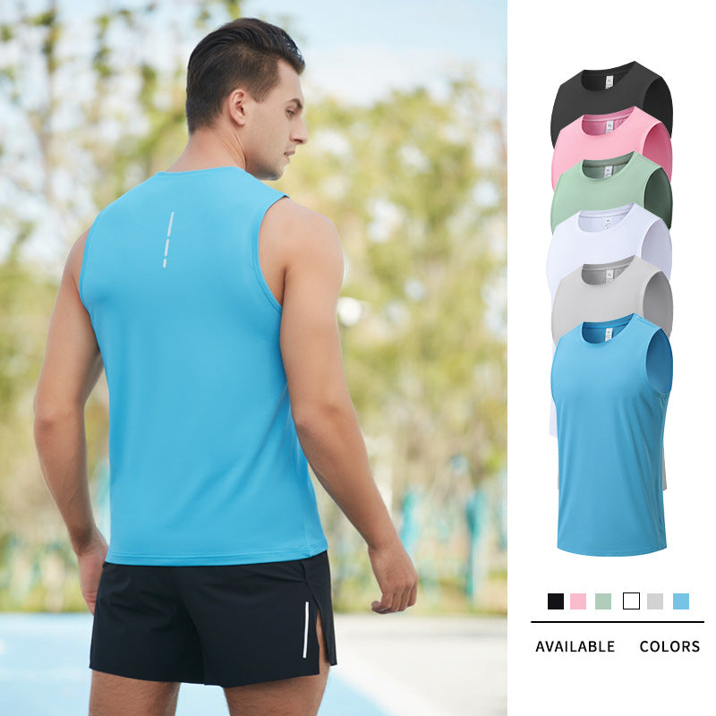 Men's Sports Vest Quick Dry Large Size Marathon Running Top