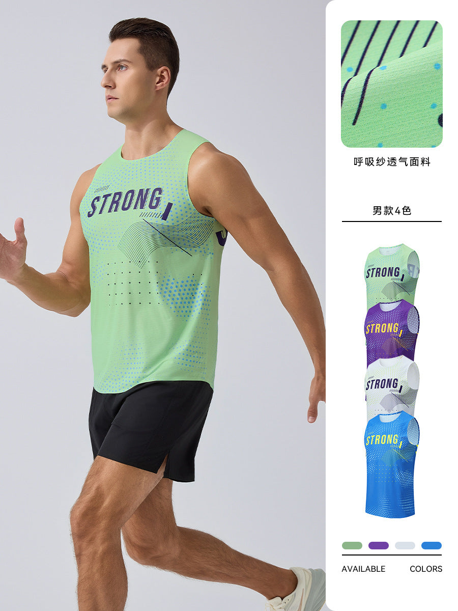 Men's Sports Vest Quick Dry Sleeveless Running Tennis Training