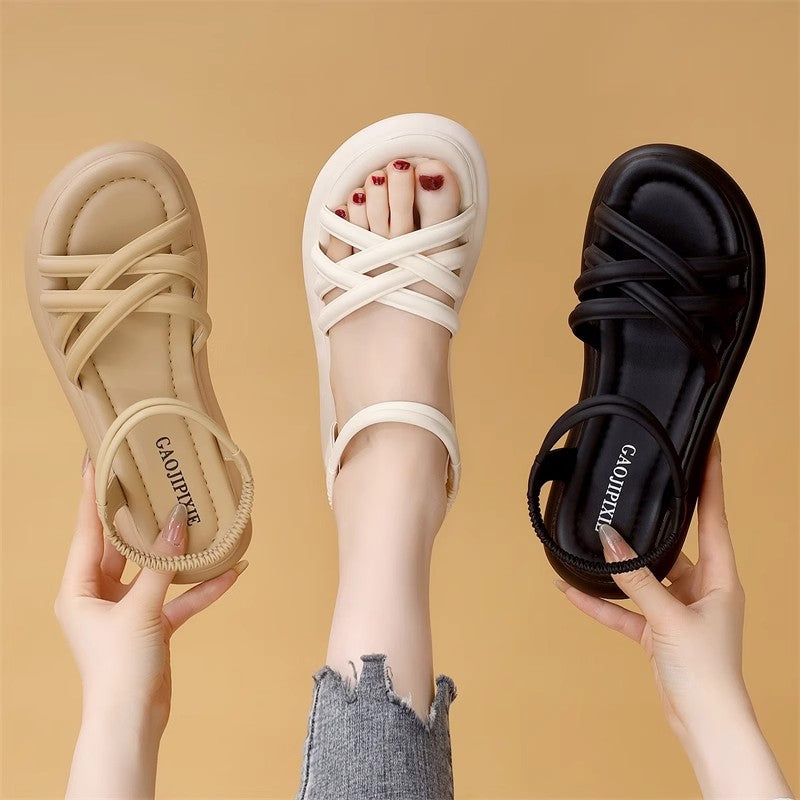 Women's Roman Style Thick Sole Sandals Comfortable Travel Wear