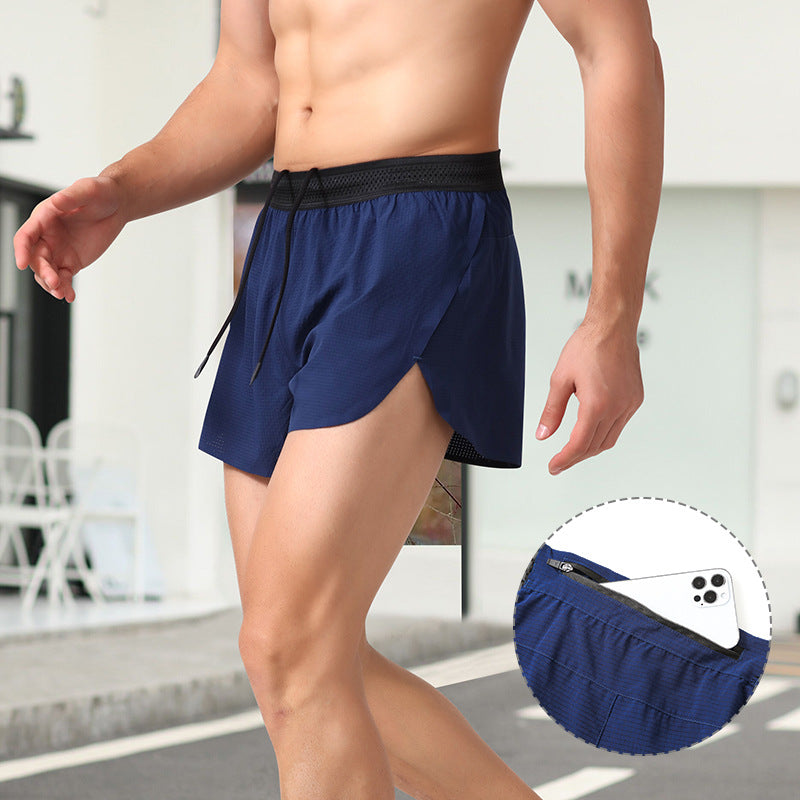Black men���������s Quick Dry Sports Running Shorts Loose Fit Training Wear