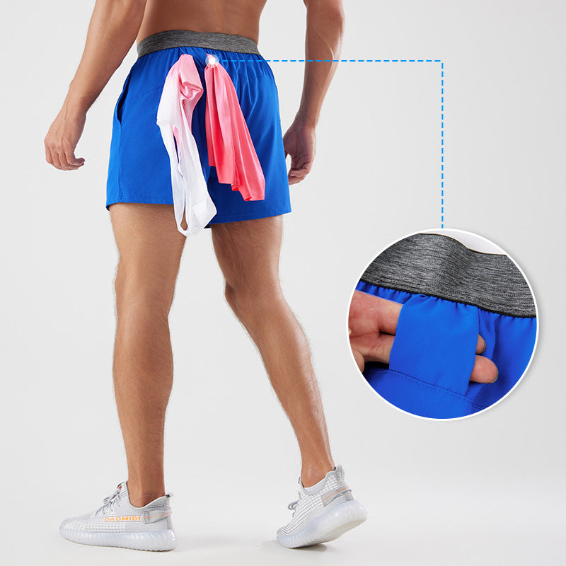 Black men���������s Quick Dry Sports Shorts Outdoor Fitness Running Casual Fit