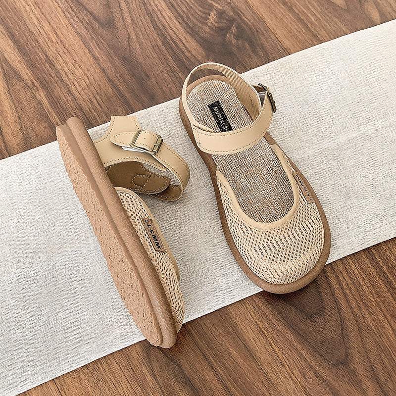 Women’s Wide Fit Soft Sole Toe Sandals Casual Maternity Flats