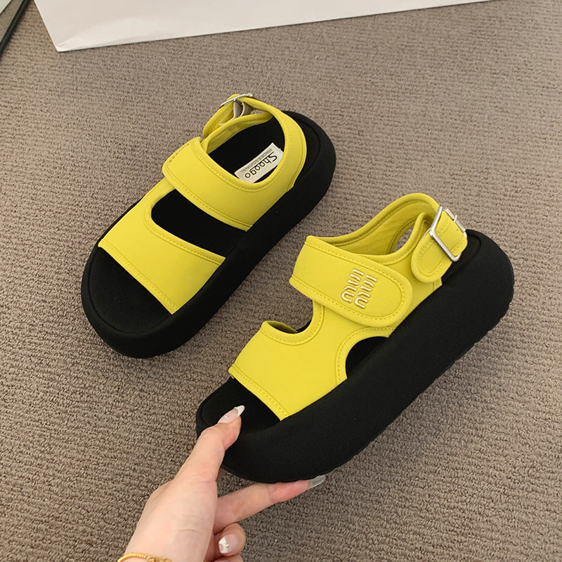 Women’s Thick Sole Roman Sandals Breathable Casual Summer Flats