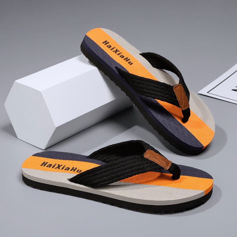 Men's Non Slip Beach Flip Flops Comfortable Summer Sandals