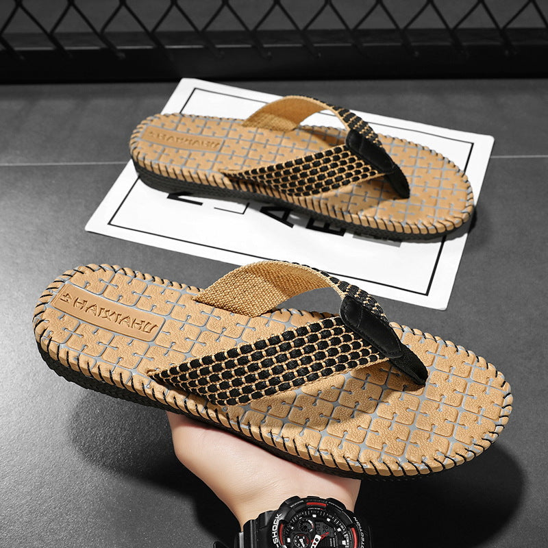 Men's Wear-Resistant Non-Slip Beach Flip Flops Outdoor Sandals