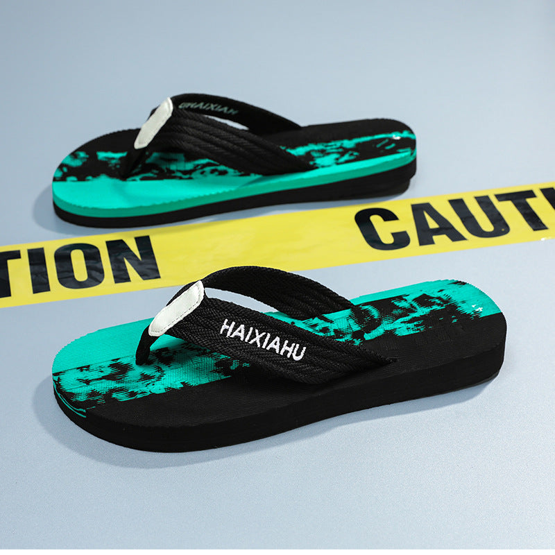 Men's Wear-Resistant Non-Slip Beach Flip Flops Personalized