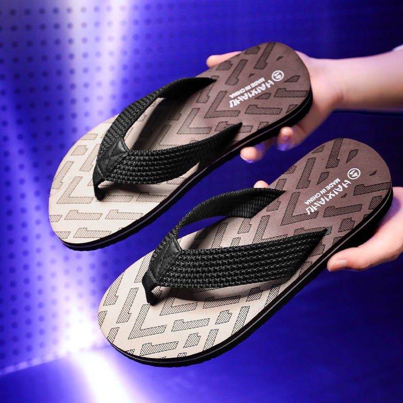 Men's Trendy Casual Beach Flip Flops Durable Outdoor Summer Sandals