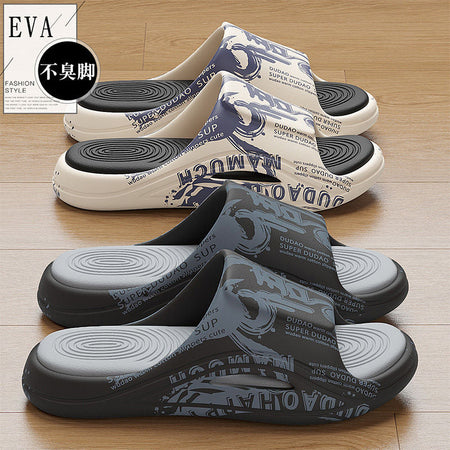 White Xx Bear [3.0 Cool Fashion Street Outdoor Wear]] men���������s EVA Thick Sole Sports Slippers Lightweight Non Slip Summer...