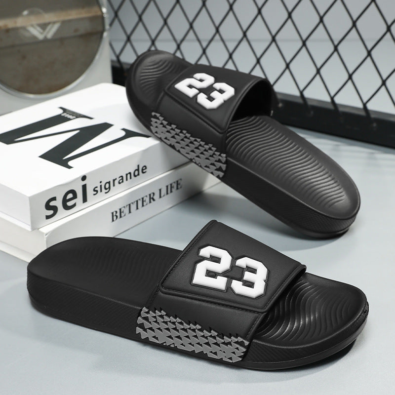 Black Red men���s Dual Purpose Non Slip Beach Sandals Lightweight Summer Slippers