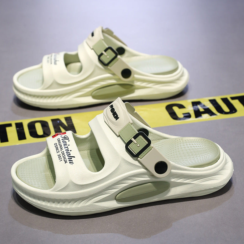 Men's Soft Sole Non Slip Anti Odor Sports Beach Slippers Summer