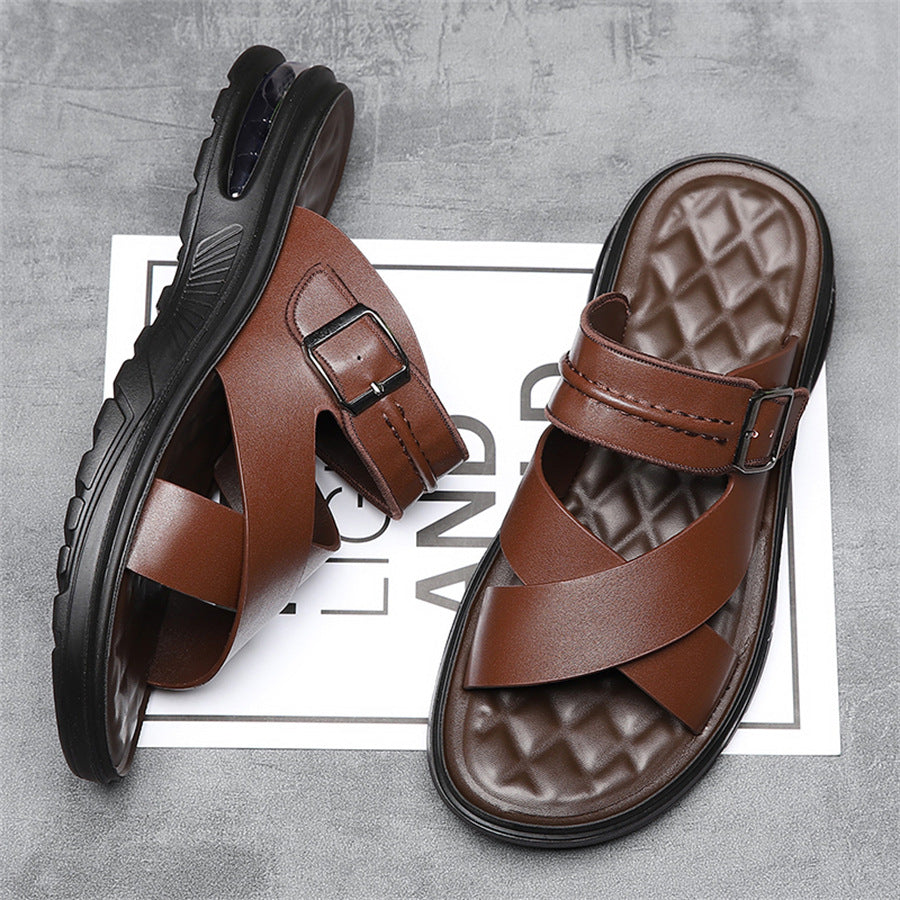 Black men���������s Wear Resistant Beach Sandals Plus Size 48 Summer Fashion Casual Sandals