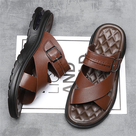 Black men���������s Wear Resistant Beach Sandals Plus Size 48 Summer Fashion Casual Sandals
