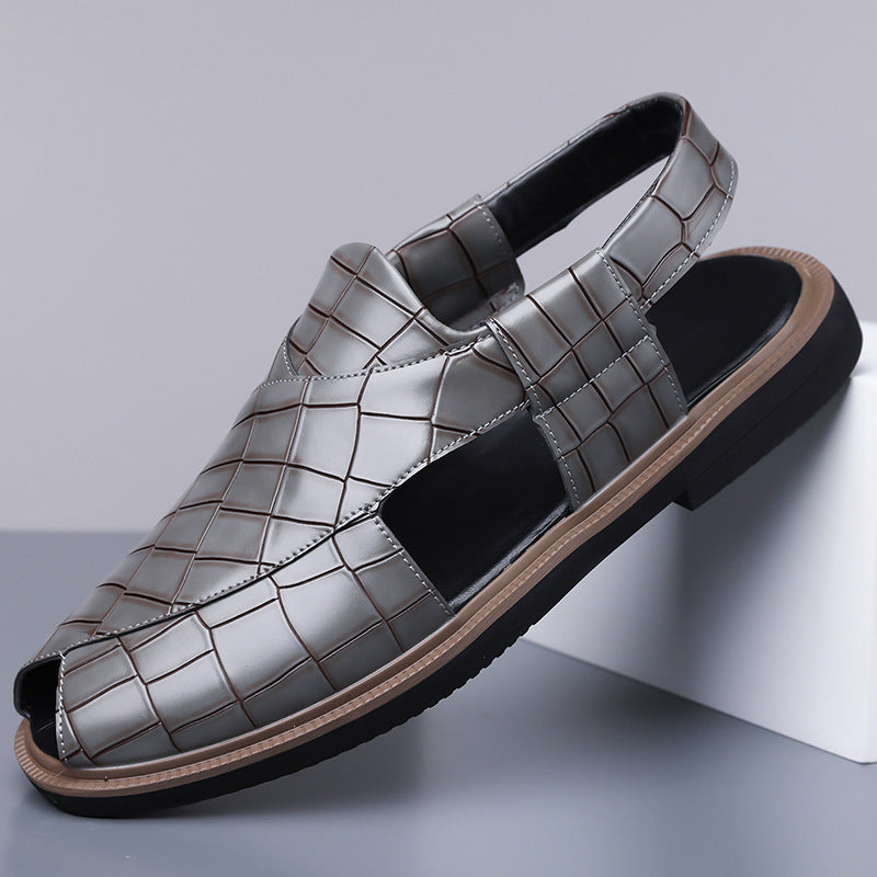 Men's Roman Sandals Casual Summer Beach Sandals Large Size