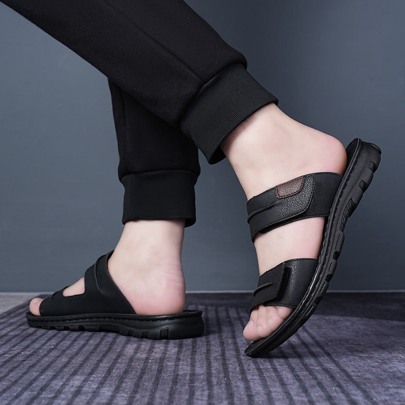 Men’s Non Slip Dual Purpose Beach Sandals Plus Size Casual Summer