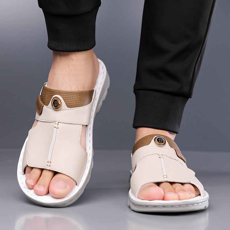 Men’s Non Slip Casual Beach Sandals Trendy Summer Slippers
