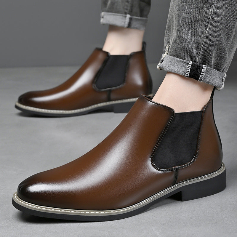 Men’s Retro British Chelsea Martin Boots Casual Spring Autumn