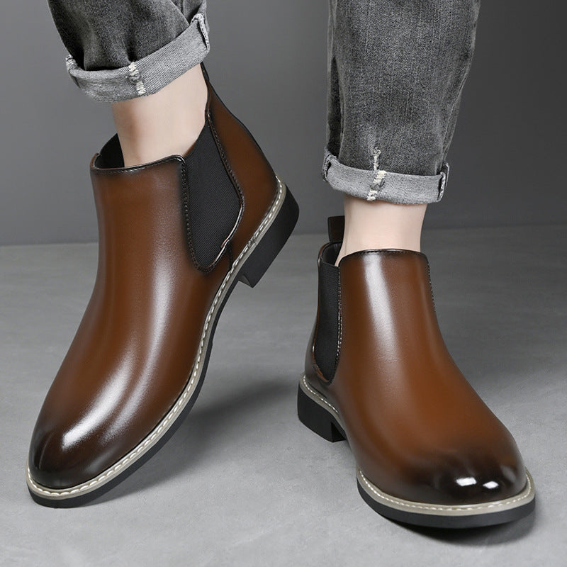 Men’s Retro British Chelsea Martin Boots Casual Spring Autumn