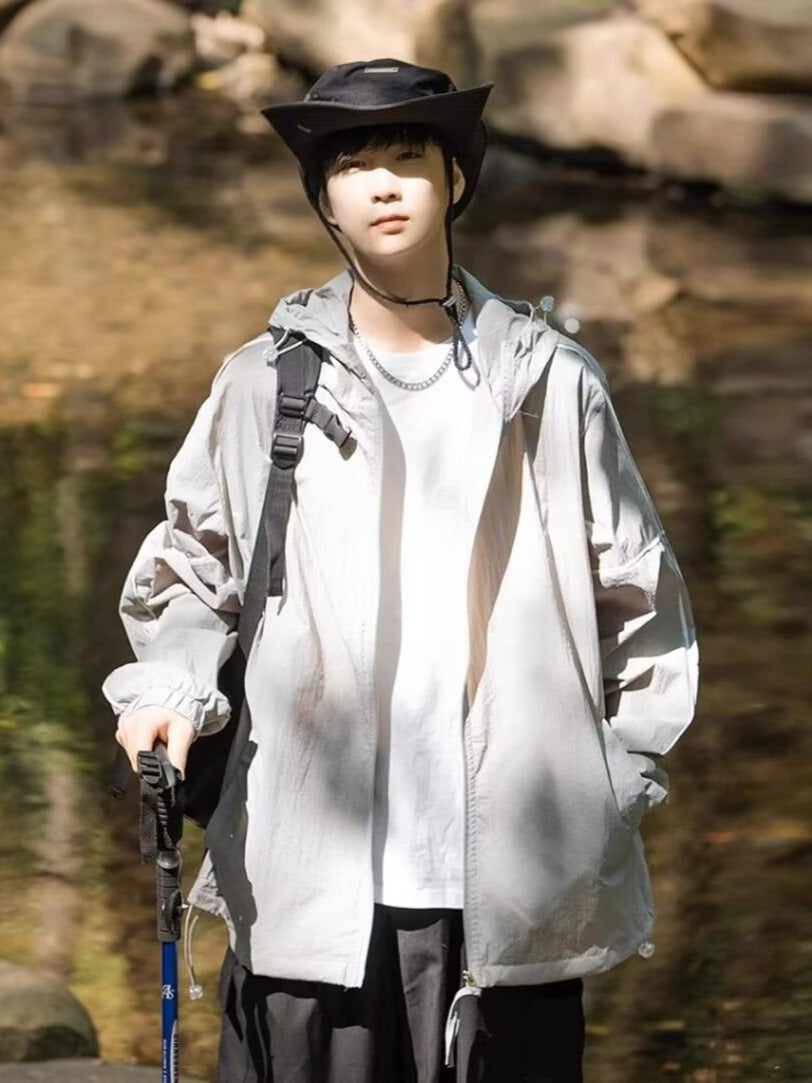 Men’s Ice Silk Sun Protection Jacket Lightweight Breathable