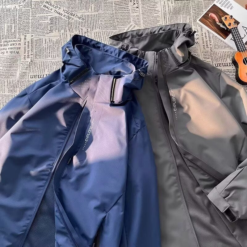 Men’s Waterproof Outdoor Workwear Jacket Casual Hiking Coat
