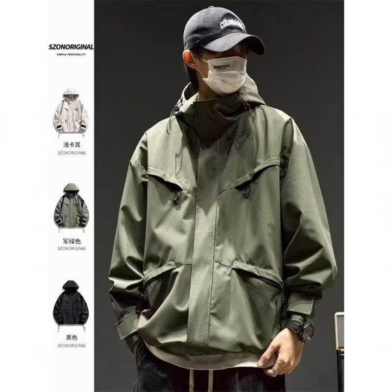 Men’s American Style Workwear Jacket Casual Autumn Outerwear