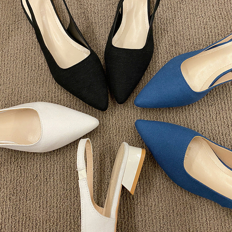 French Style Thick Sole Sandals Women Wide Fit Summer Flats