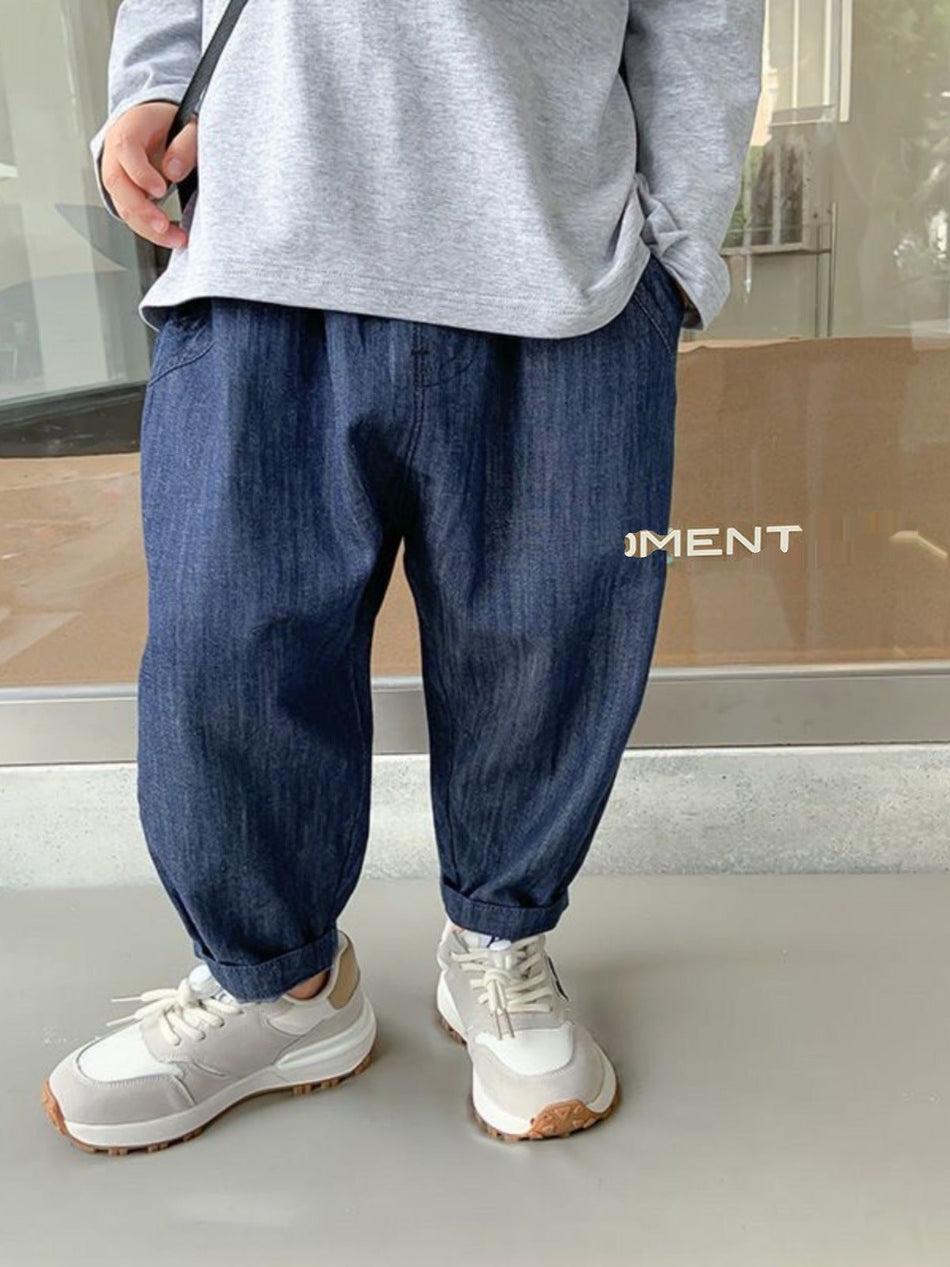 Tencel Denim Anti Mosquito Boys Summer Casual Sports Pants