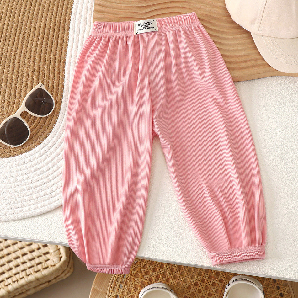 Ice Silk Anti Mosquito Cropped Pants Kids Summer Casual Sports