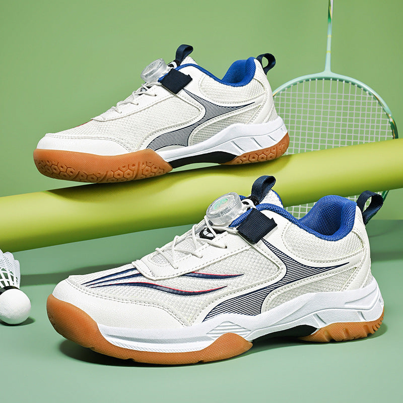 Velcro Tennis Badminton Shoes Kids Low Top Sports Sneakers Unisex