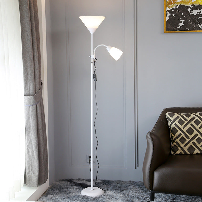 Double-Headed LED Floor Lamp Modern Minimalist Living Room
