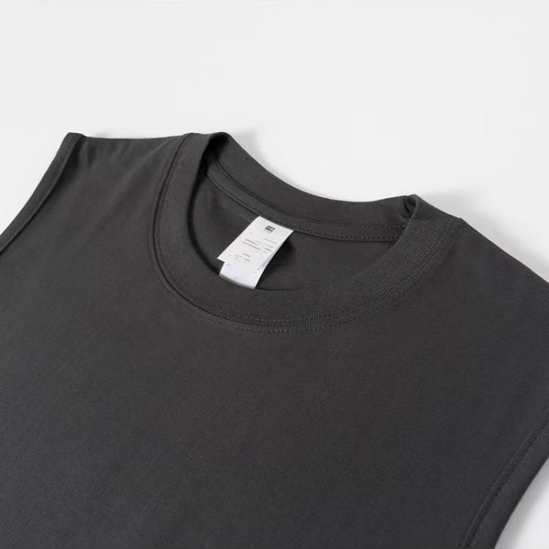 Men's Heavyweight 240g Pure Cotton Loose Casual Sports Vest