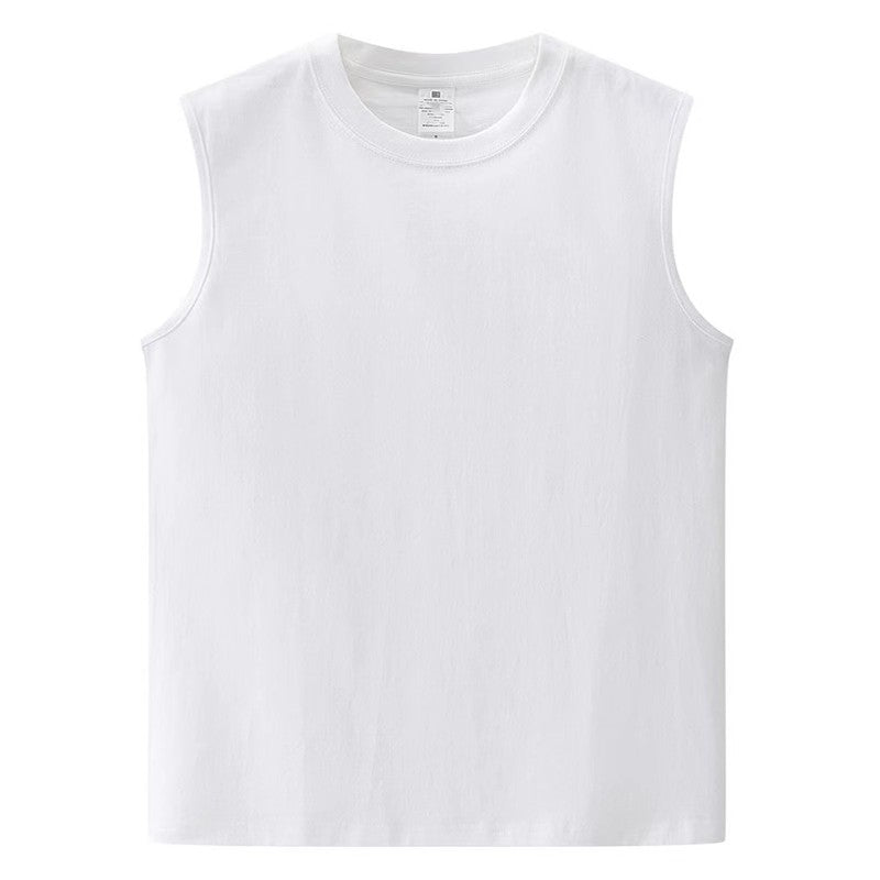 Men's Heavyweight 240g Pure Cotton Loose Casual Sports Vest