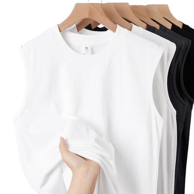 Unisex 240g Combed Cotton Loose Sleeveless T-Shirt Vest